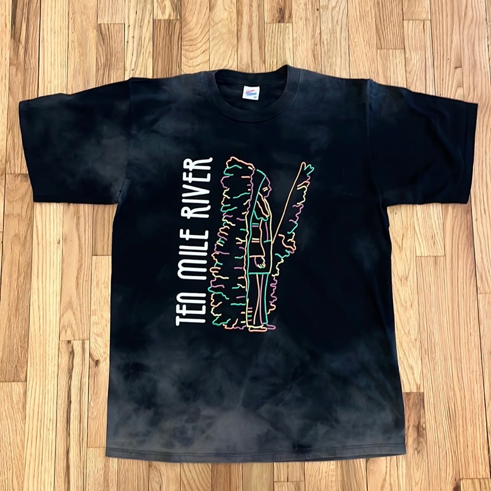Vintage 1990s Ten Mile River T-Shirt - Faded Black